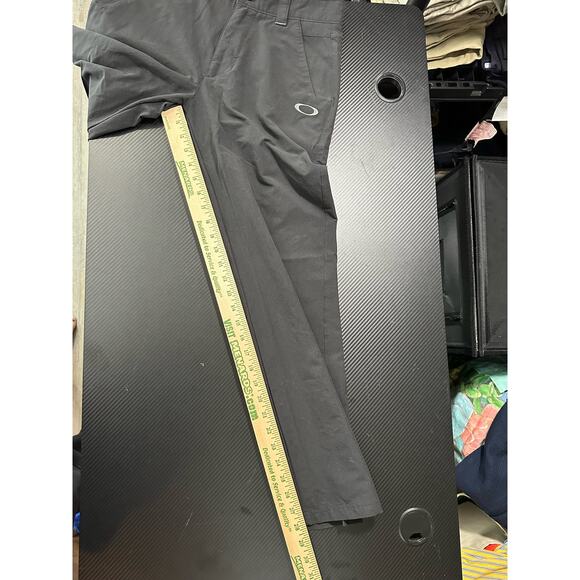 Oakley Performance Pants Nylon Flex Fit Black Size 28x28 Split Hem Womens - Picture 5 of 13
